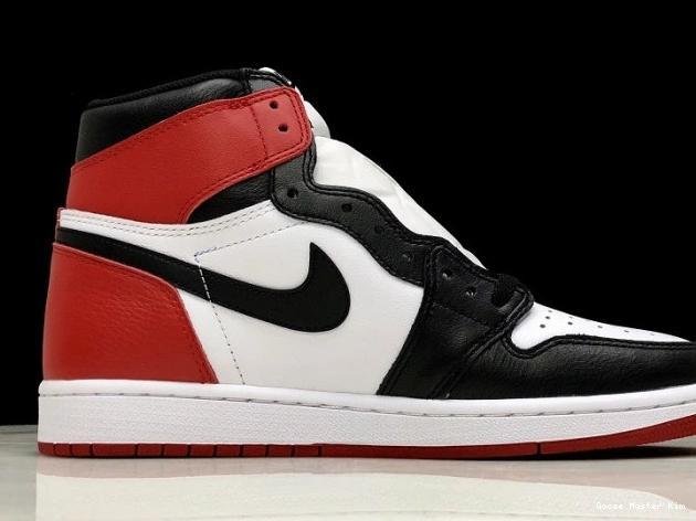 Air Black Jordan Retro 1 Toe 555088-125 0619